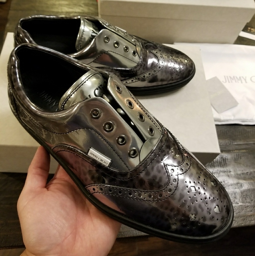 Jimmy Choo Rare Patent Leather Sneaker Men US 9